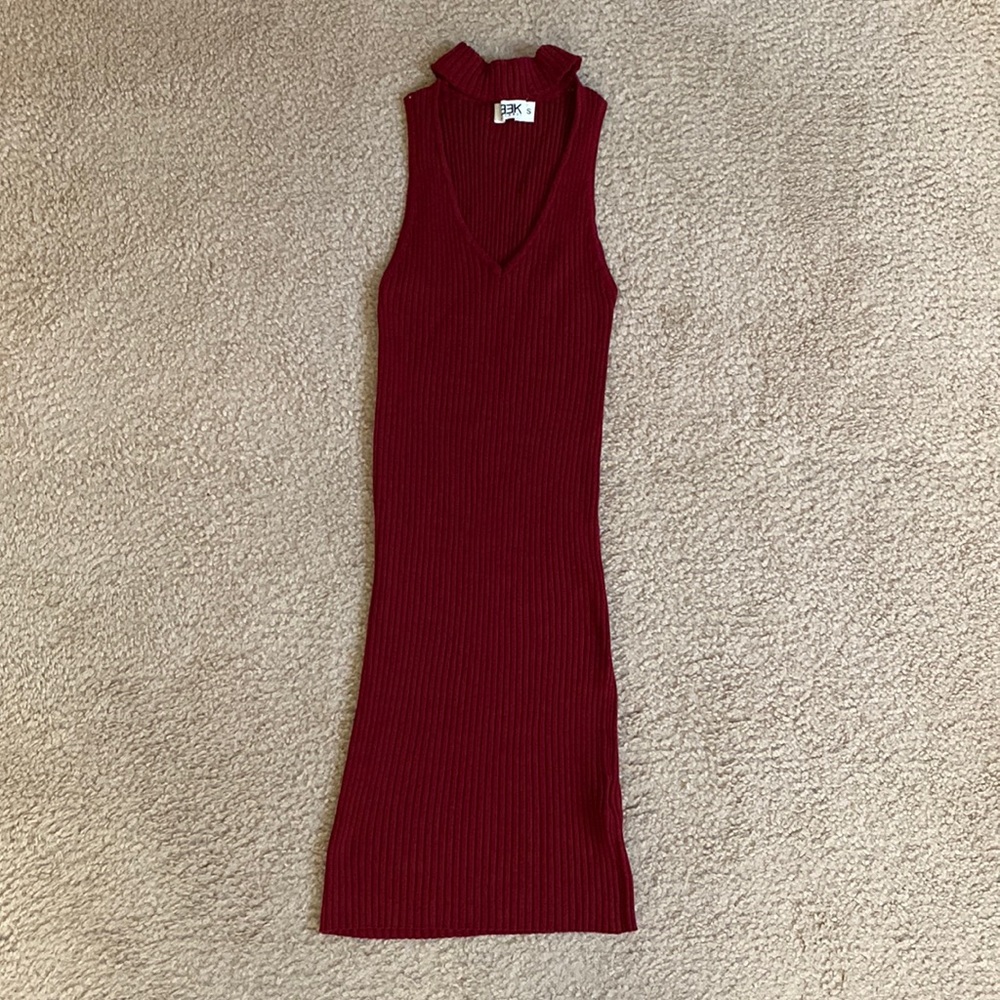 Fitted cutout knit dress